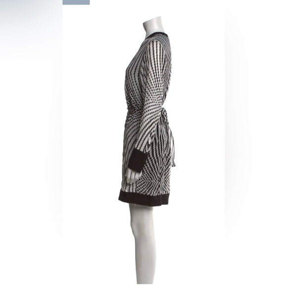Reiss Tia Black and White Striped Mini Dress NWT - Picture 6 of 14